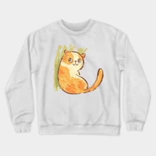 Smile of fat cat Crewneck Sweatshirt